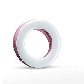 Led Selfie Ring Light For Cell Phone Photography Video Lighting Camera Photo On Youtube Live Streaming With USB Plug (Color: PINK)