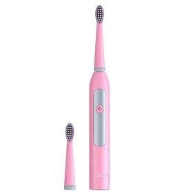 Electric Toothbrush Rechargeable Waterproof Wireless Charging APP Control Mi Smart Tooth Brush Ultrasonic (Color: PINK)